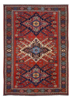 Kelim Teppich - Oriental - Soumak - 292 x 218 cm - rot