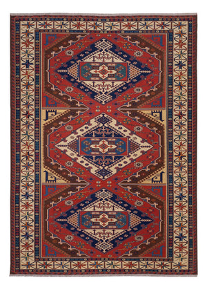 Kelim Teppich - Oriental - Soumak - 282 x 204 cm - rot