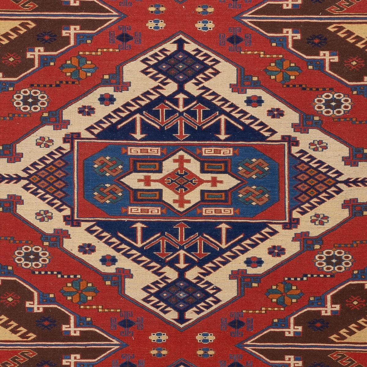 Kelim Teppich - Oriental - Soumak - 282 x 204 cm - rot