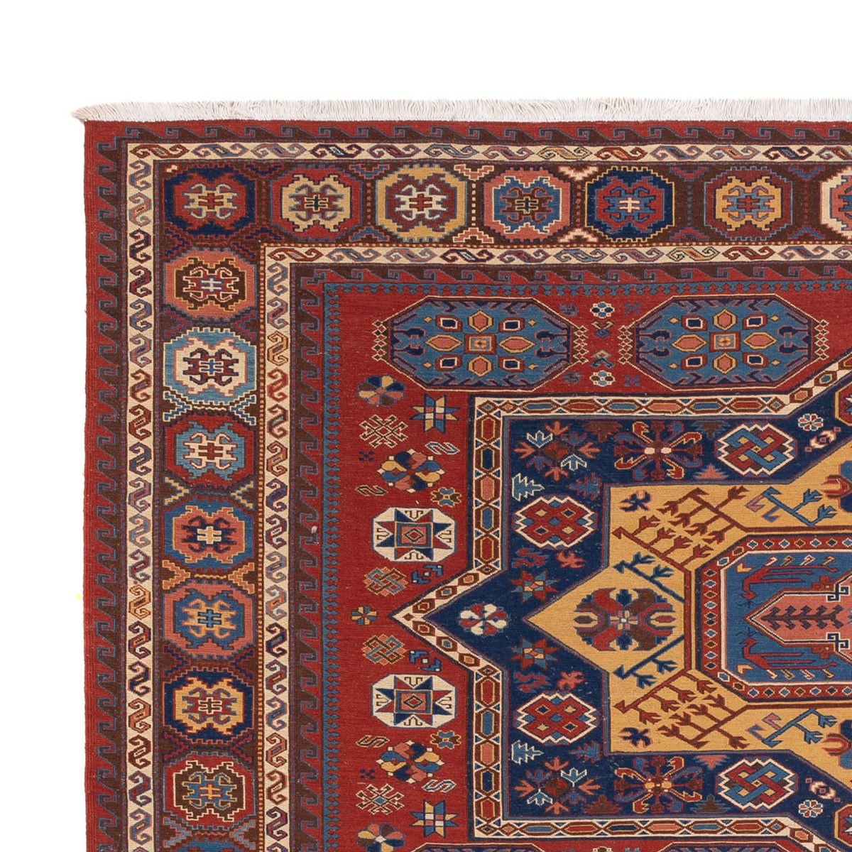 Kelim Teppich - Oriental - Soumak - 329 x 256 cm - rot