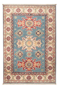 Ziegler Teppich - Kazak - 123 x 83 cm - hellblau