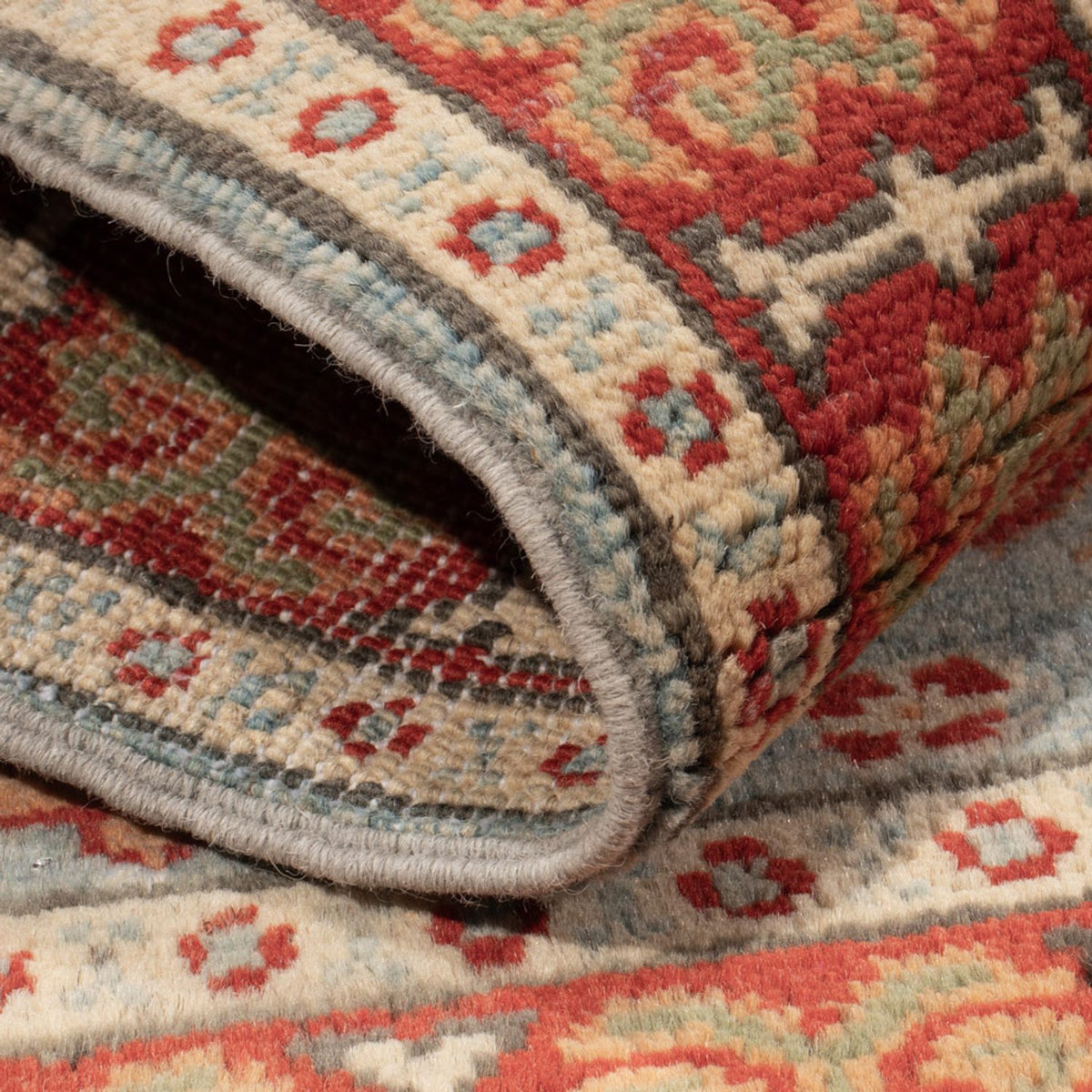 Ziegler Teppich - Kazak - 86 x 62 cm - hellblau