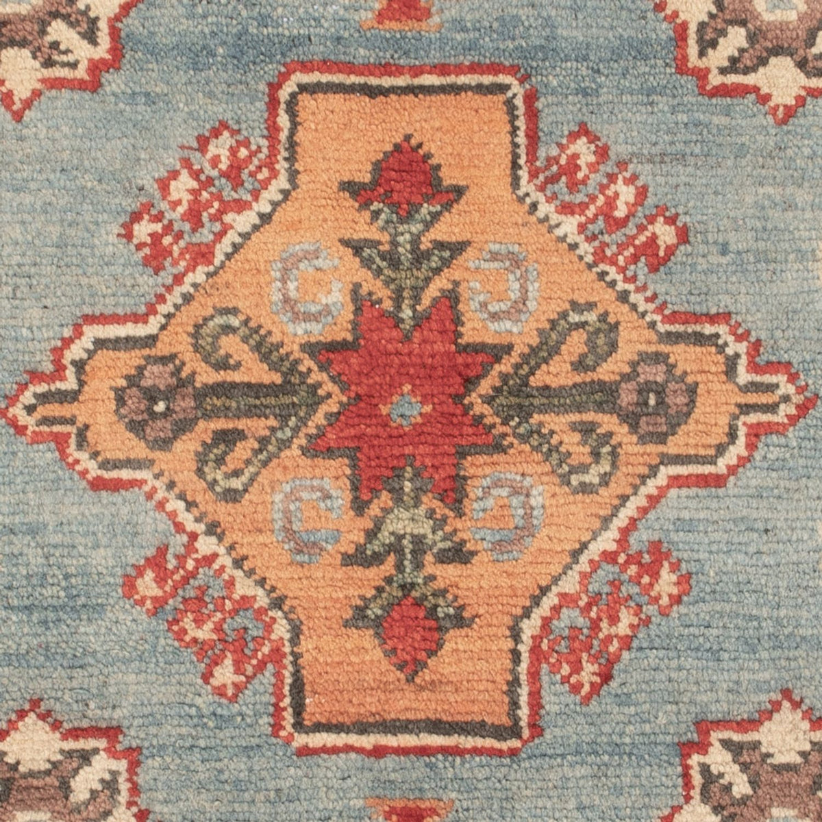 Ziegler Teppich - Kazak - 88 x 59 cm - hellblau
