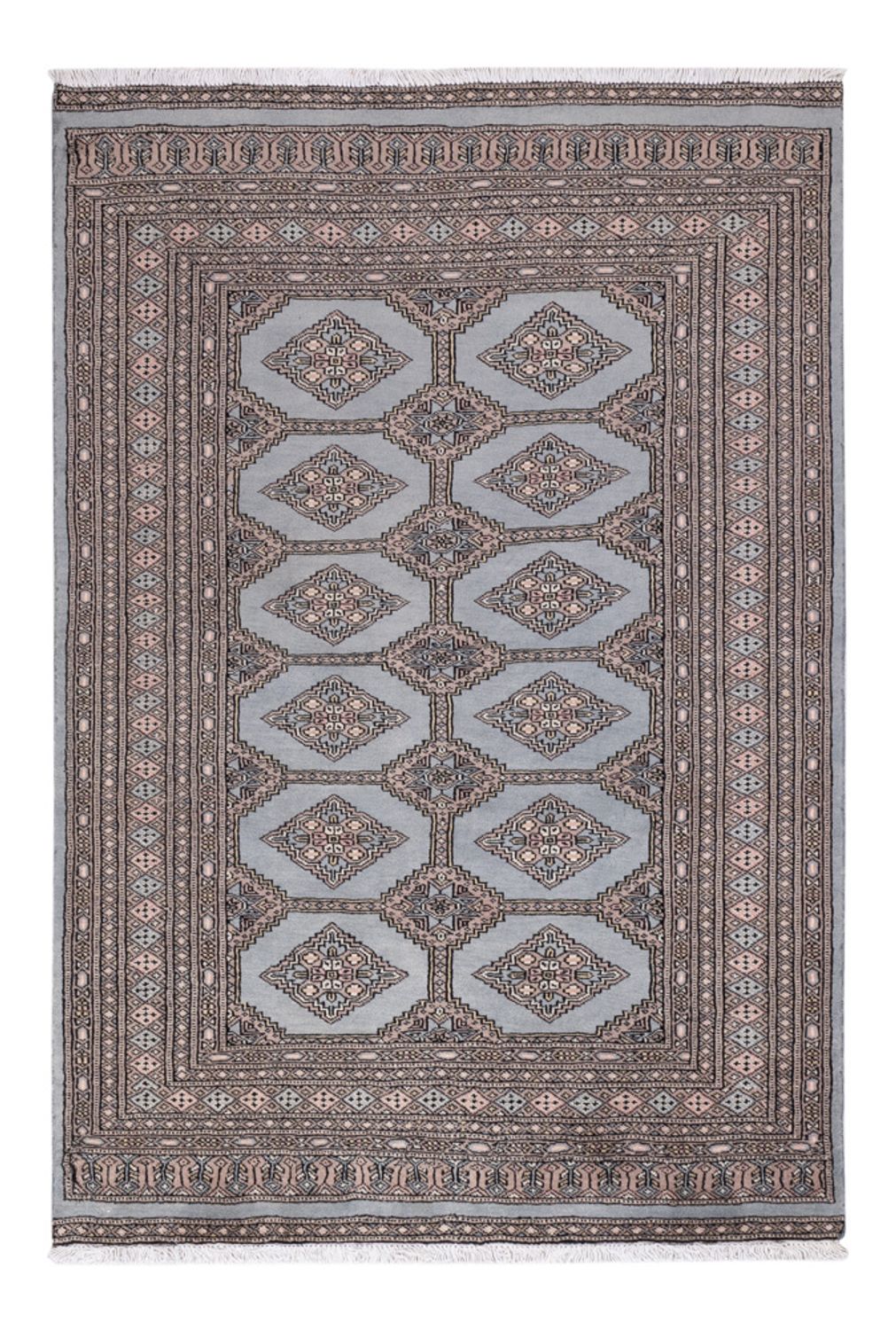 Pakistan Teppich - 181 x 124 cm - hellblau