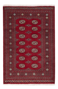 Pakistan Teppich - 182 x 124 cm - rot