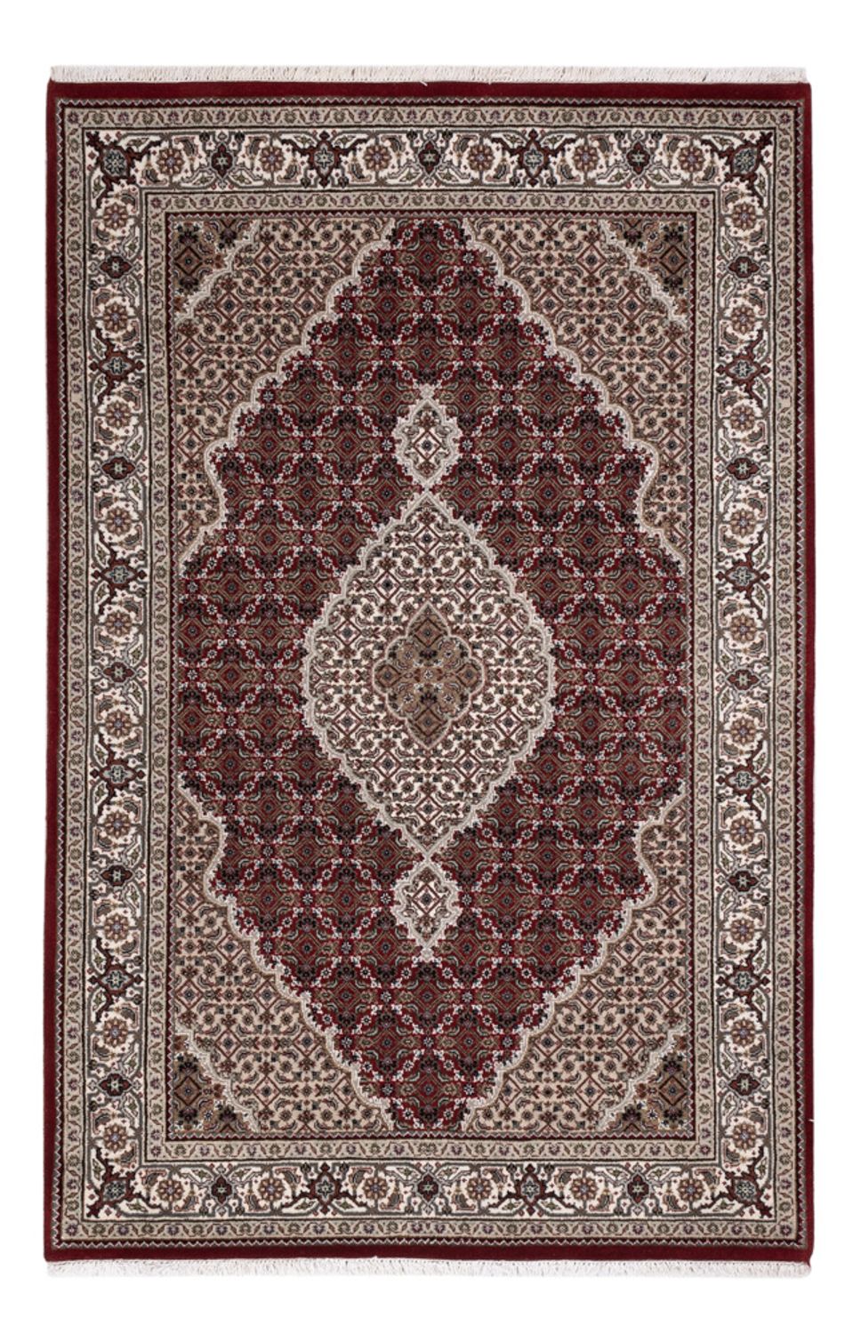 Orientteppich - Täbriz - 187 x 123 cm - dunkelbeige