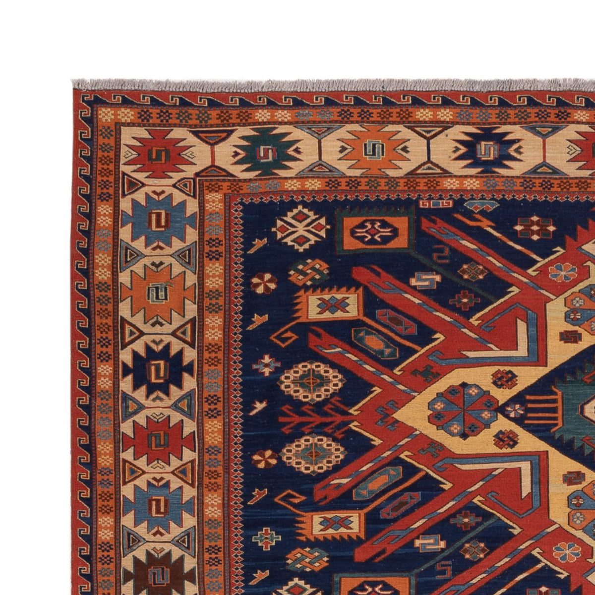 Kelim Teppich - Oriental - Soumak - 299 x 214 cm - mehrfarbig