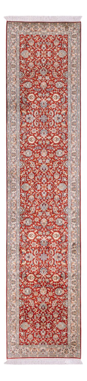 Läufer Seiden - Kaschmir Seide - 363 x 79 cm - rot