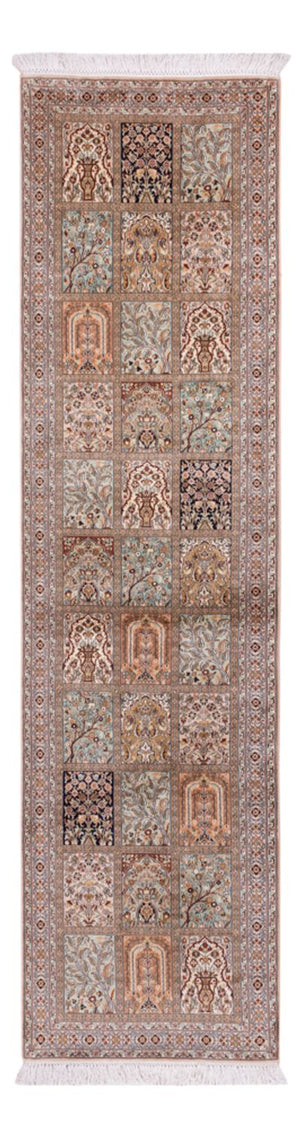 Läufer Seiden - Kaschmir Seide - 304 x 79 cm - dunkelbeige