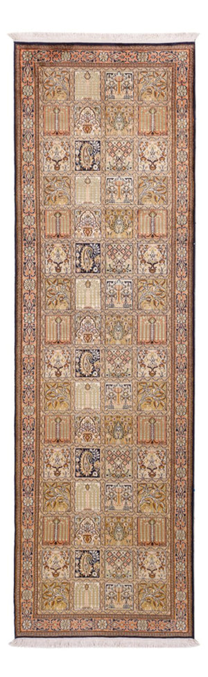 Läufer Seiden - Kaschmir Seide - 280 x 77 cm - dunkelbeige