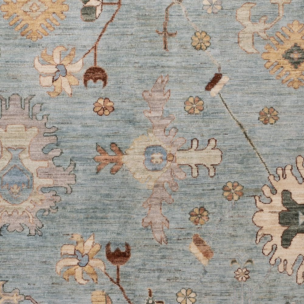 Ziegler Teppich - Usak - 296 x 200 cm - hellblau