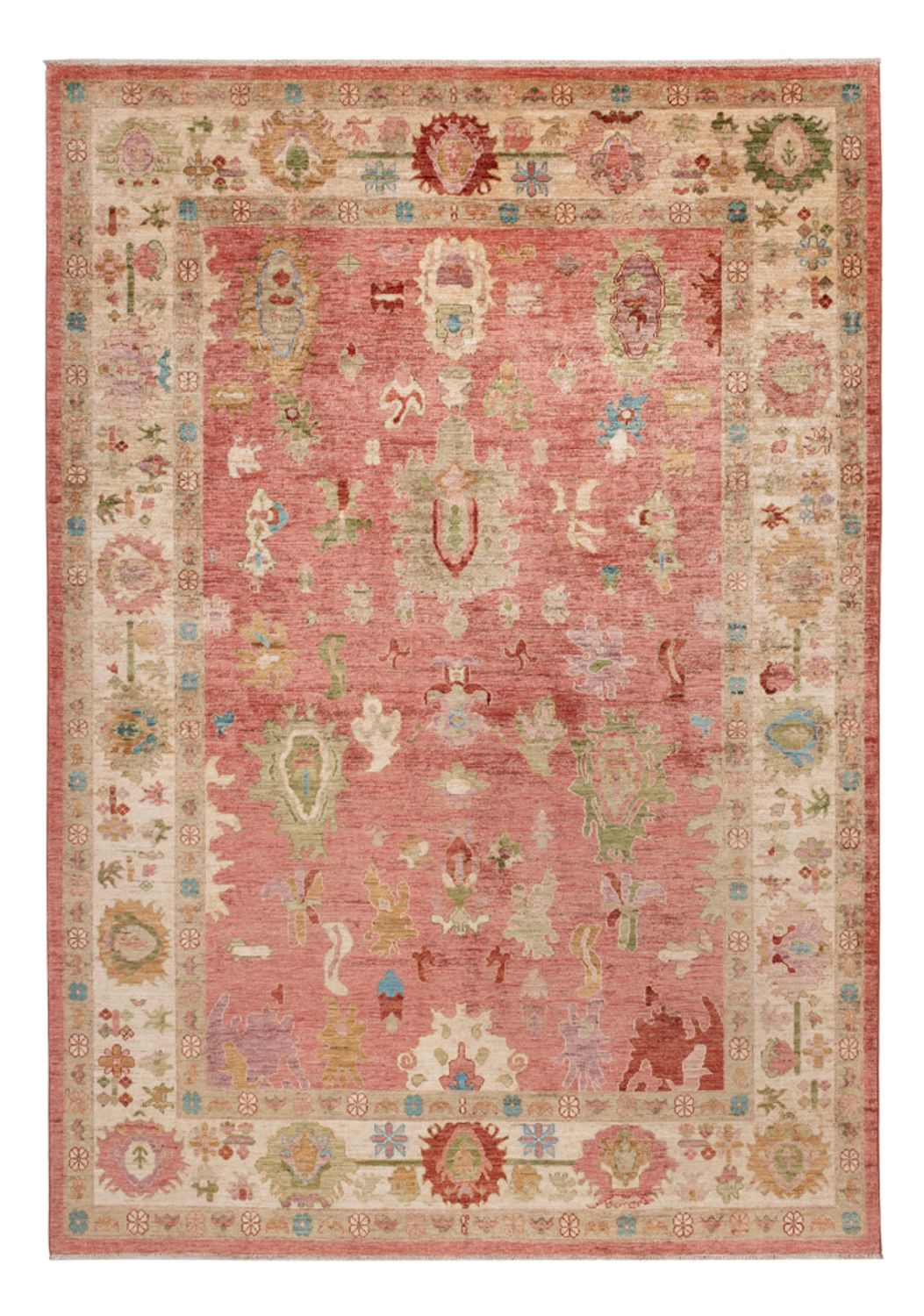 Ziegler Teppich - Usak - 295 x 208 cm - hellrot