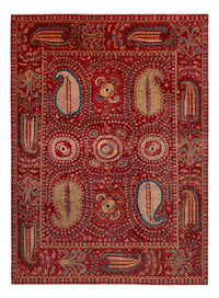 Designer Teppich - 350 x 260 cm - rot