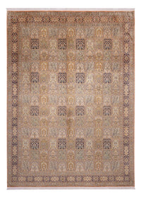 Seidenteppich - Kaschmir Seide - 378 x 273 cm - dunkelbeige