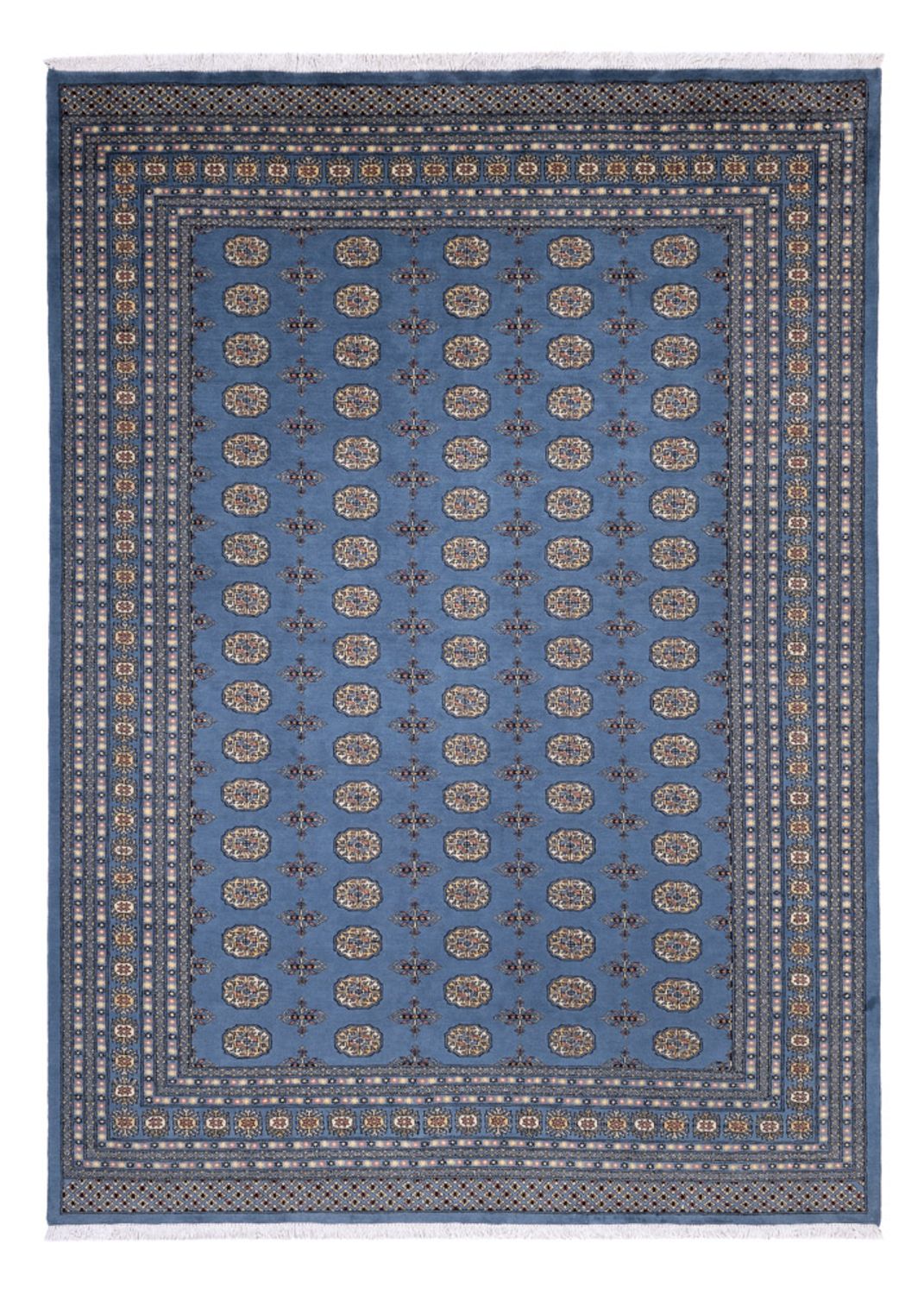 Afghan Teppich - Buchara - 344 x 248 cm - blau