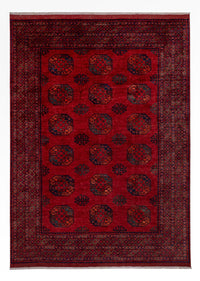 Afghan Teppich - 346 x 256 cm - rot