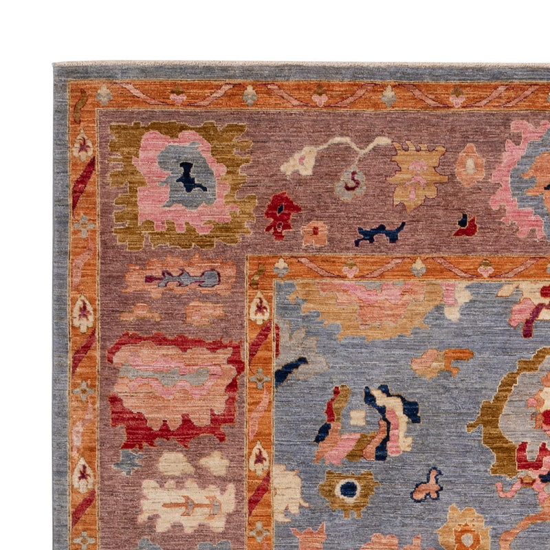 Ziegler Teppich - Usak - 357 x 290 cm - hellblau