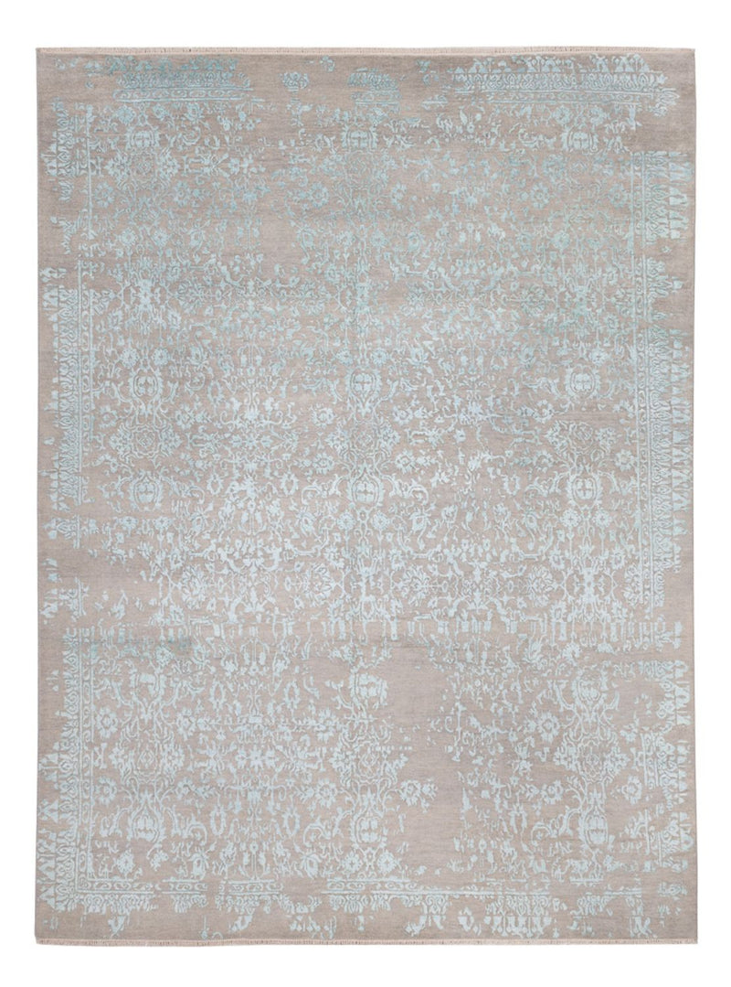 Designer Teppich - 358 x 270 cm - hellblau