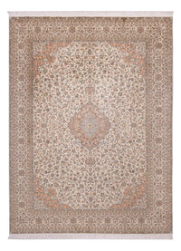 Seidenteppich - Kaschmir Seide - 329 x 244 cm - beige