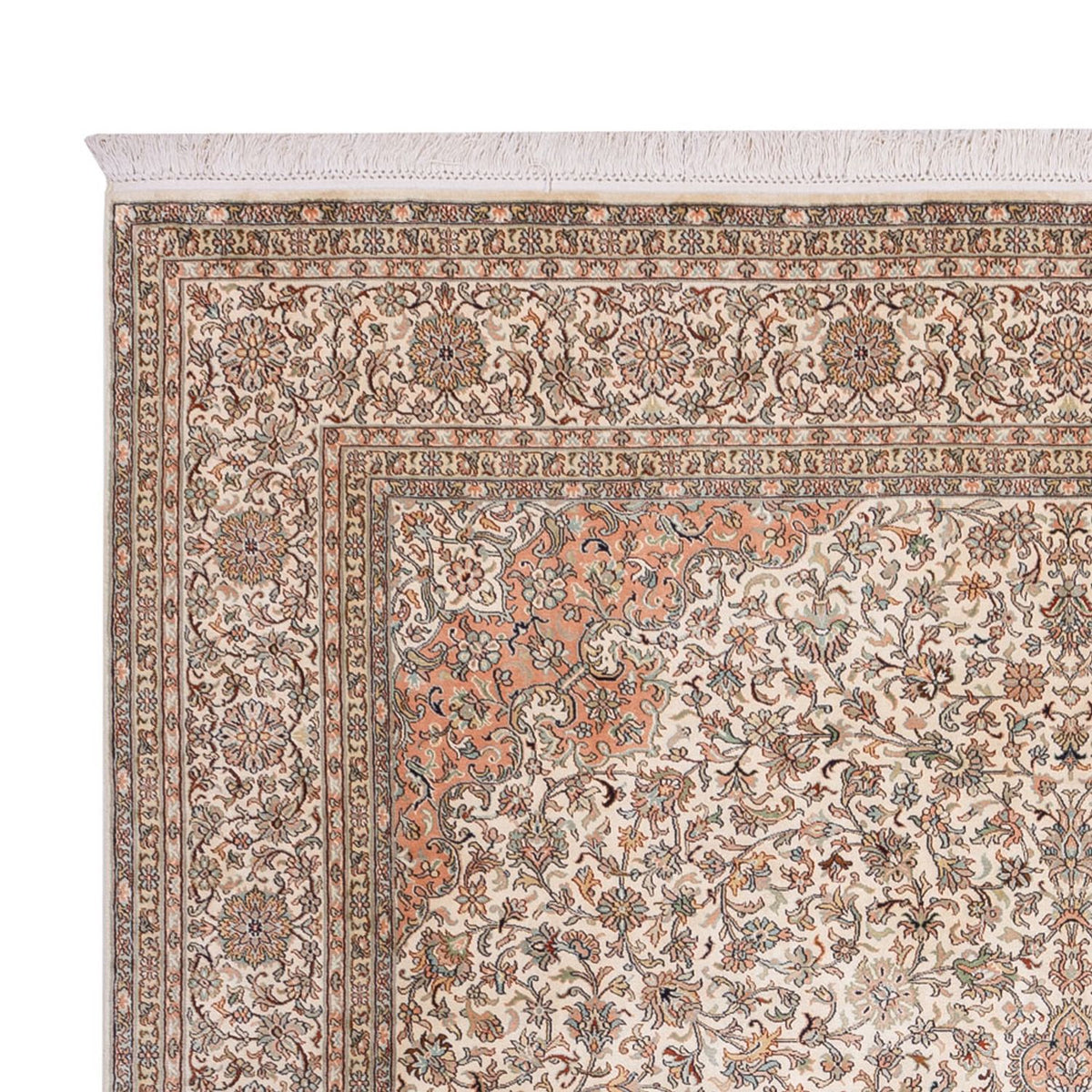 Seidenteppich - Kaschmir Seide - 329 x 244 cm - beige