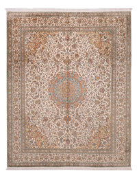Seidenteppich - Kaschmir Seide - 320 x 249 cm - beige
