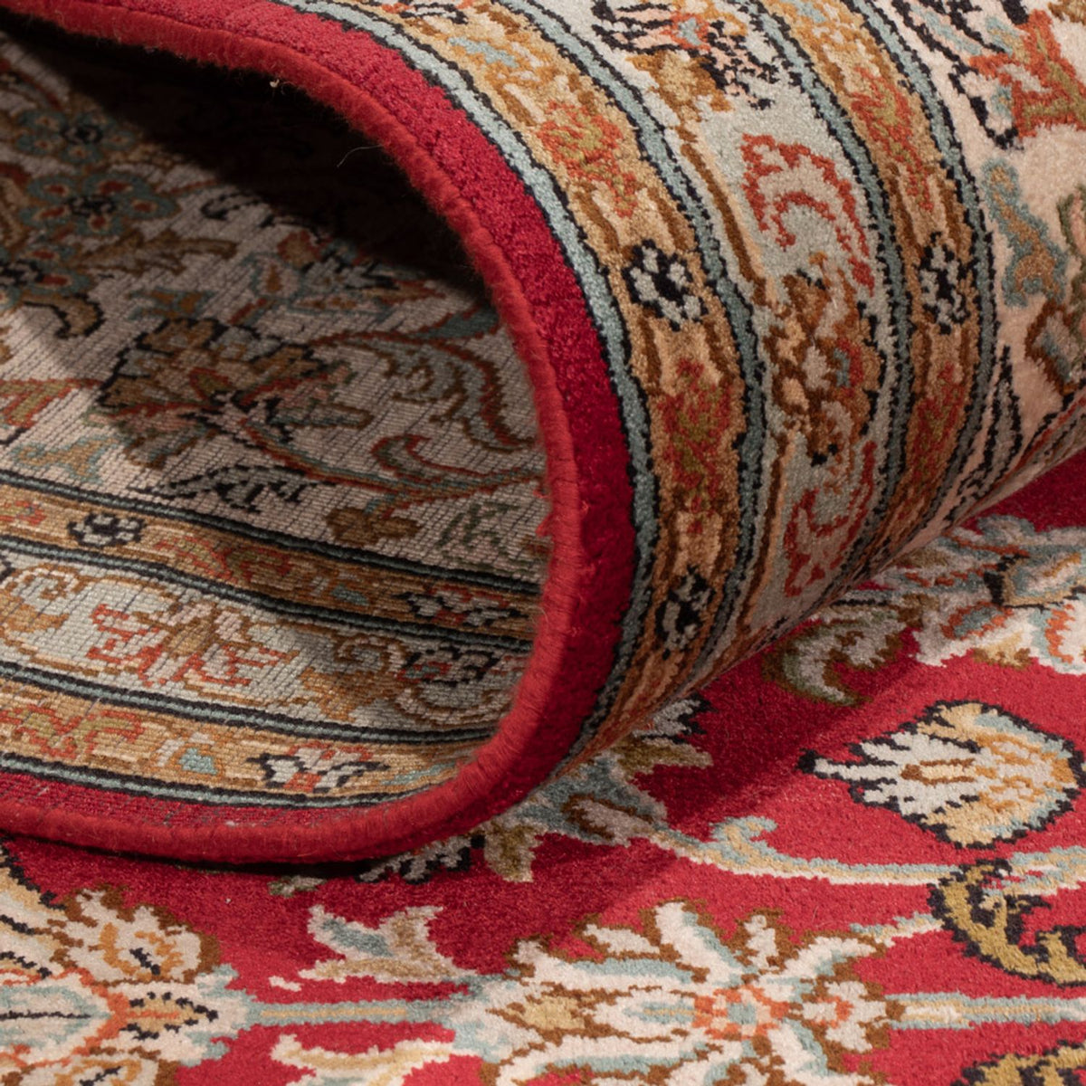 Seidenteppich - Kaschmir Seide - 339 x 244 cm - rot