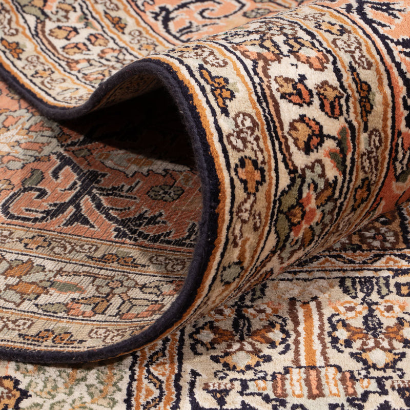 Seidenteppich - Kaschmir Seide - 377 x 275 cm - dunkelbeige