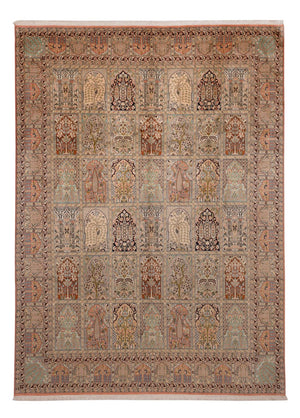 Seidenteppich - Kaschmir Seide - 324 x 238 cm - beige