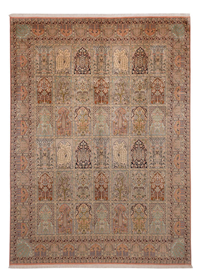 Seidenteppich - Kaschmir Seide - 238 x 324 cm - beige