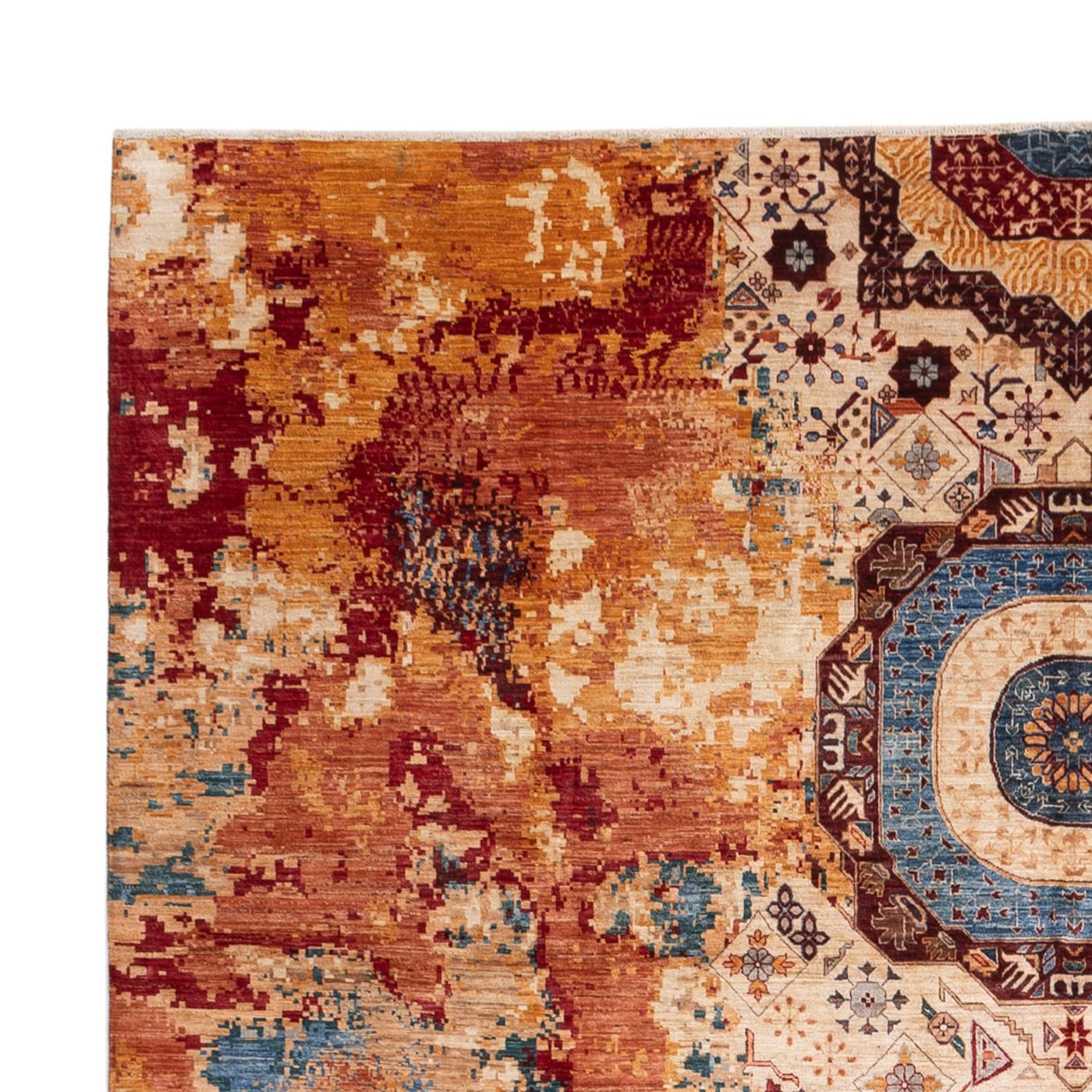 Designer Teppich - 396 x 301 cm - mehrfarbig