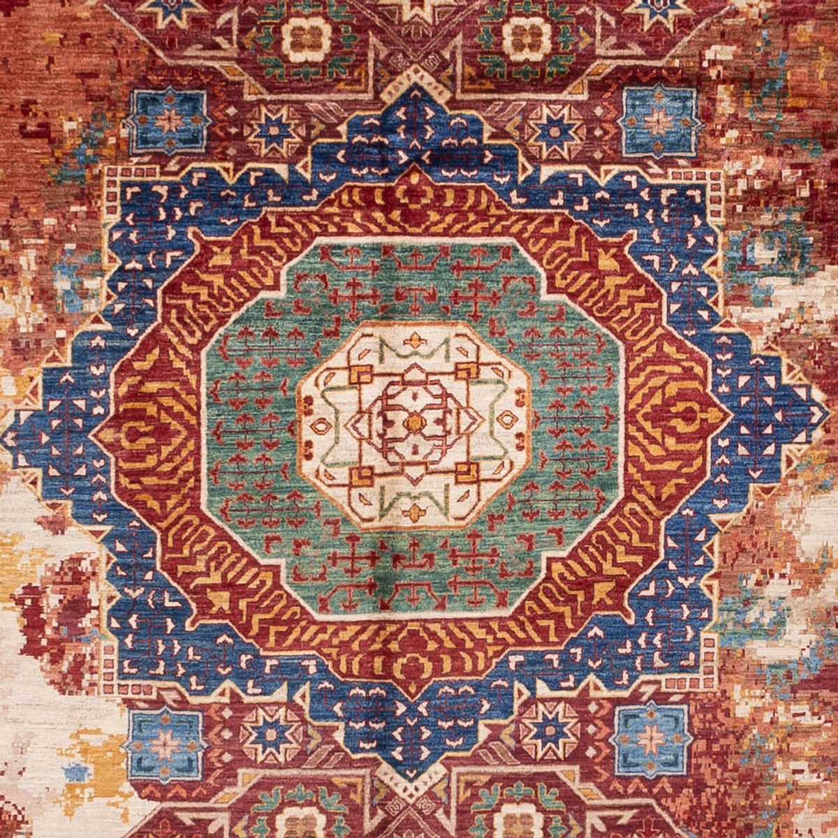 Designer Teppich - 391 x 306 cm - mehrfarbig