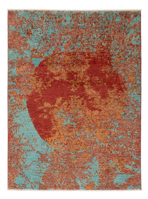 Designer Teppich - 201 x 155 cm - mehrfarbig