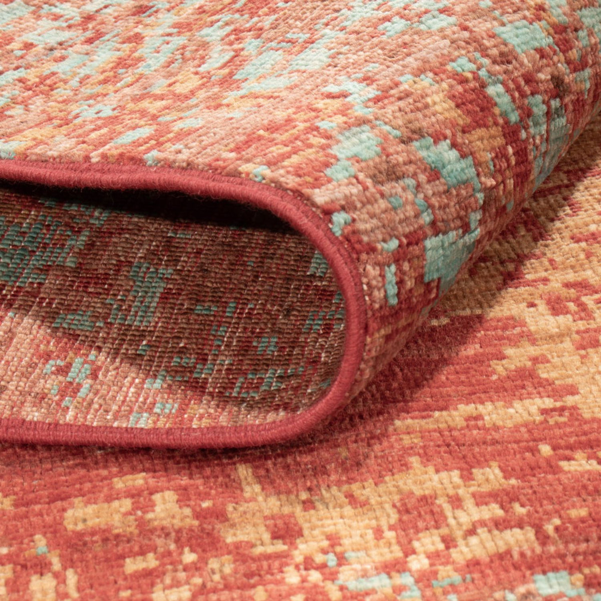 Designer Teppich - 201 x 155 cm - mehrfarbig