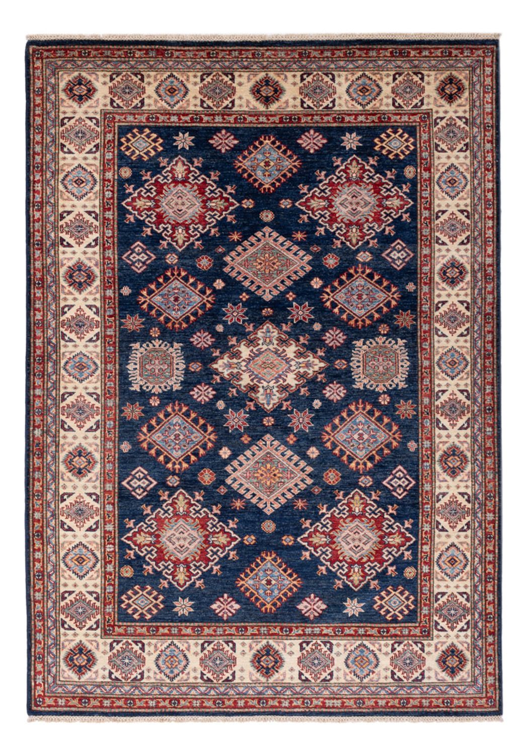 Ziegler Teppich - Kazak - 211 x 152 cm - dunkelblau