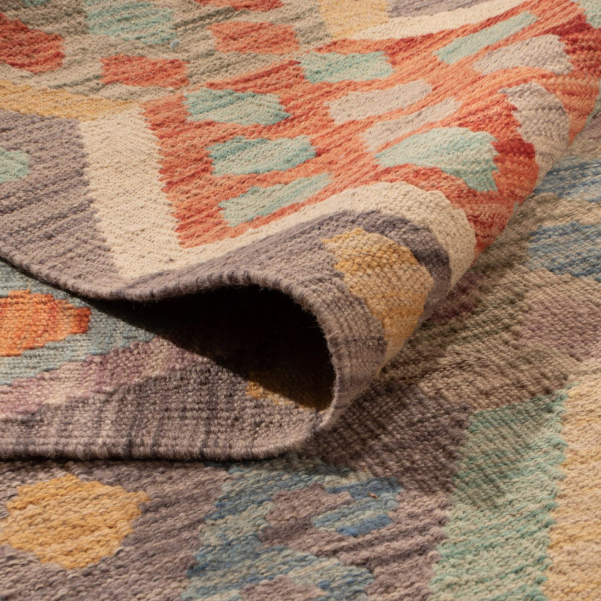 Kelim Teppich - Splash - 294 x 252 cm - mehrfarbig