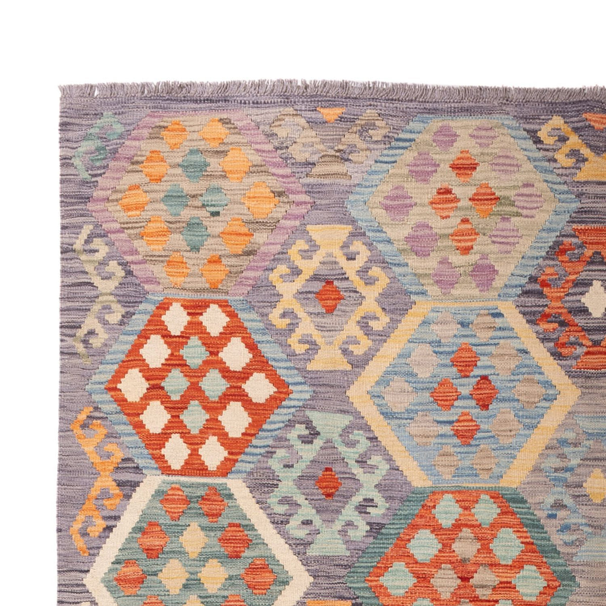 Kelim Teppich - Splash - 293 x 193 cm - mehrfarbig