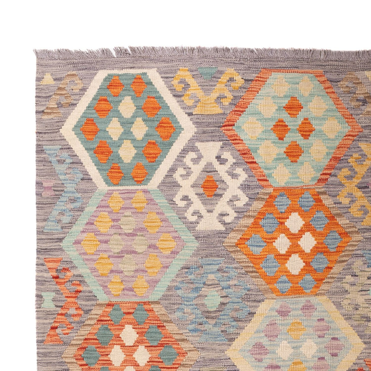 Kelim Teppich - Splash - 298 x 199 cm - mehrfarbig