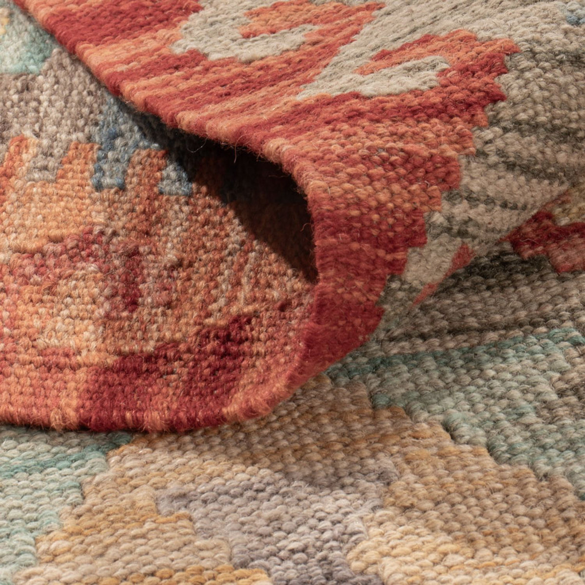 Kelim Teppich - Splash - 187 x 129 cm - mehrfarbig