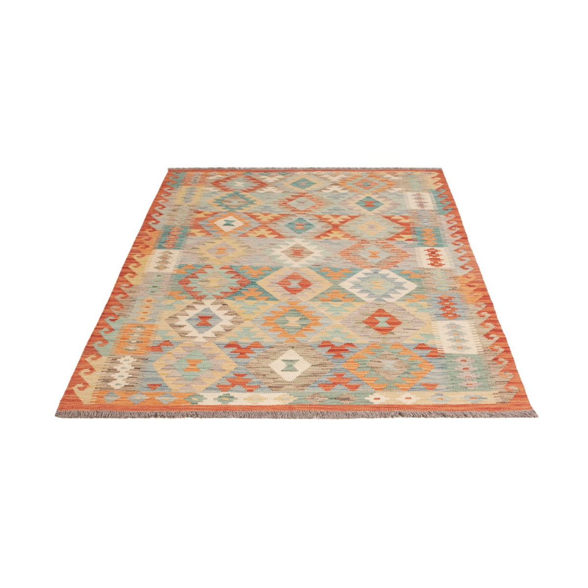 Kelim Teppich - Splash - 187 x 129 cm - mehrfarbig