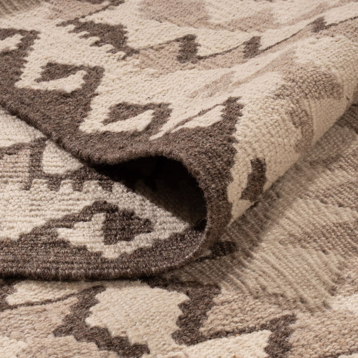 Kelim Teppich - Splash - 291 x 208 cm - hellgrau