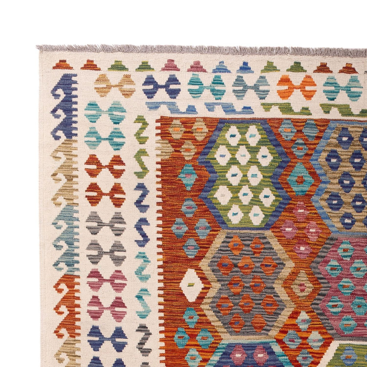 Kelim Teppich - Splash - 292 x 214 cm - mehrfarbig