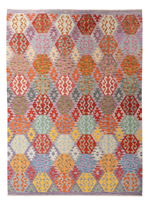 Kelim Teppich - Splash - 290 x 214 cm - mehrfarbig