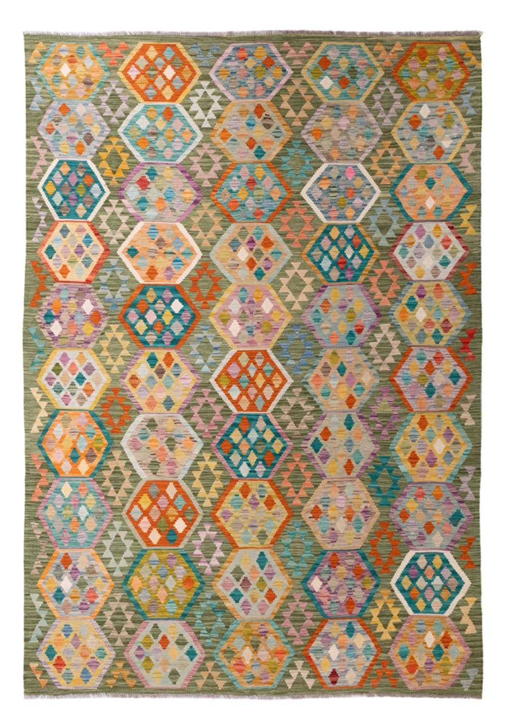 Kelim Teppich - Splash - 299 x 200 cm - mehrfarbig