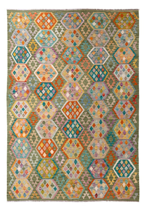 Kelim Teppich - Splash - 299 x 200 cm - mehrfarbig