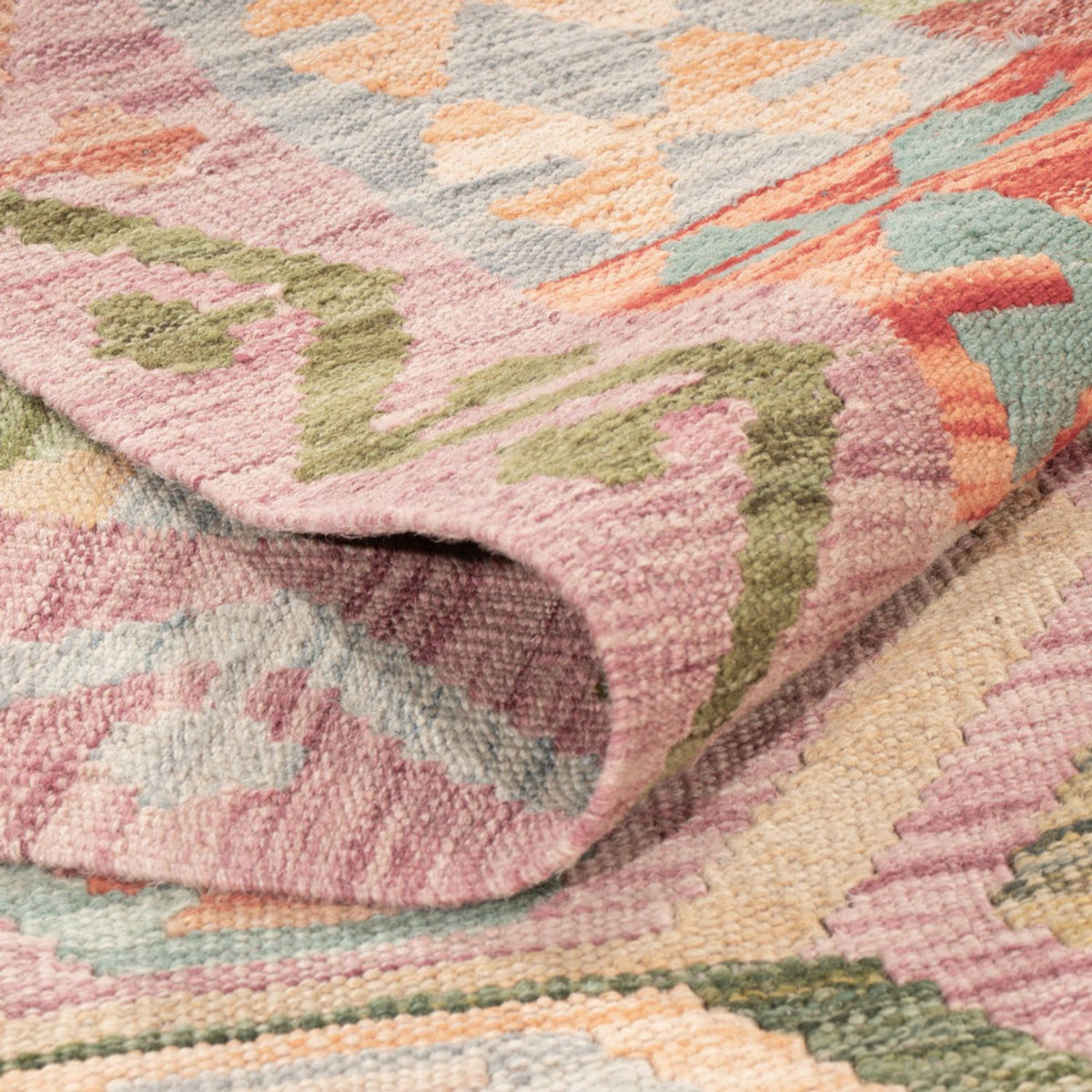 Kelim Teppich - Splash - 187 x 127 cm - mehrfarbig