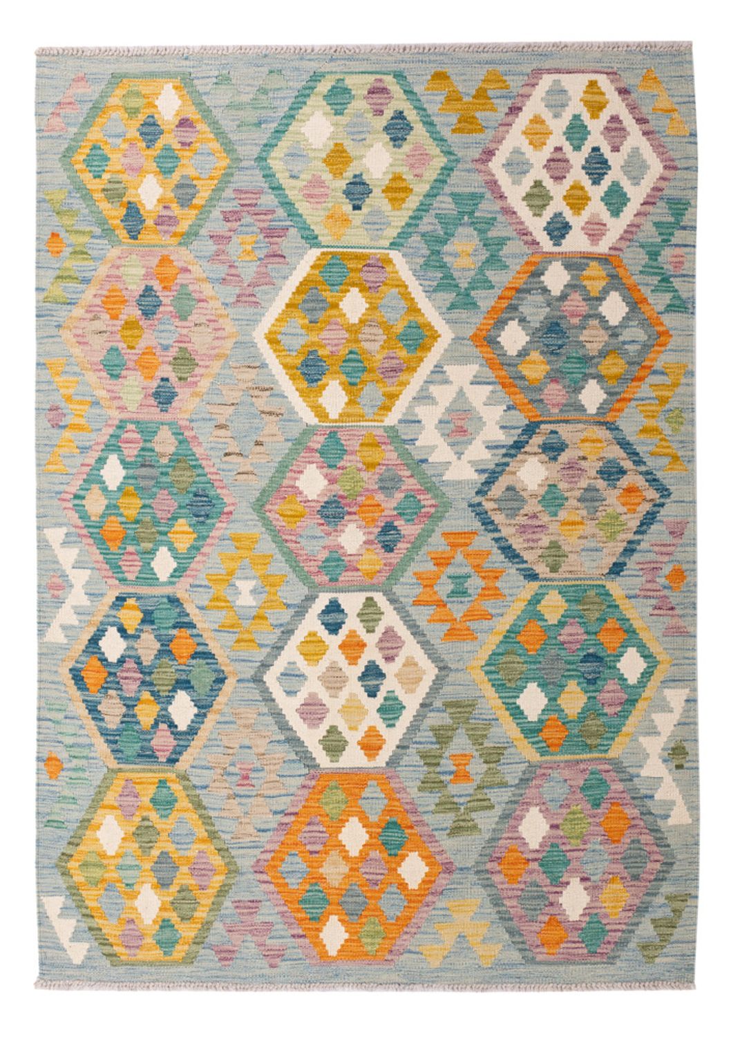 Kelim Teppich - Splash - 177 x 124 cm - mehrfarbig