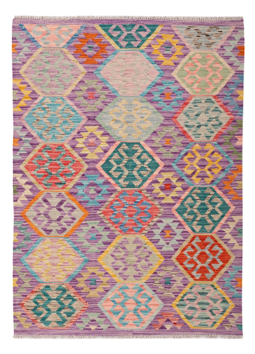 Kelim Teppich - Splash - 173 x 124 cm - mehrfarbig