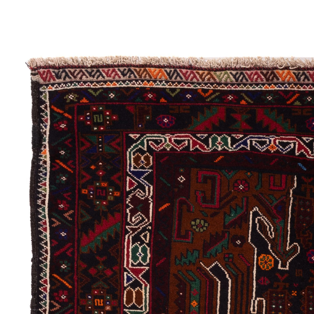 Läufer Belutsch - 222 x 103 cm - dunkelrot