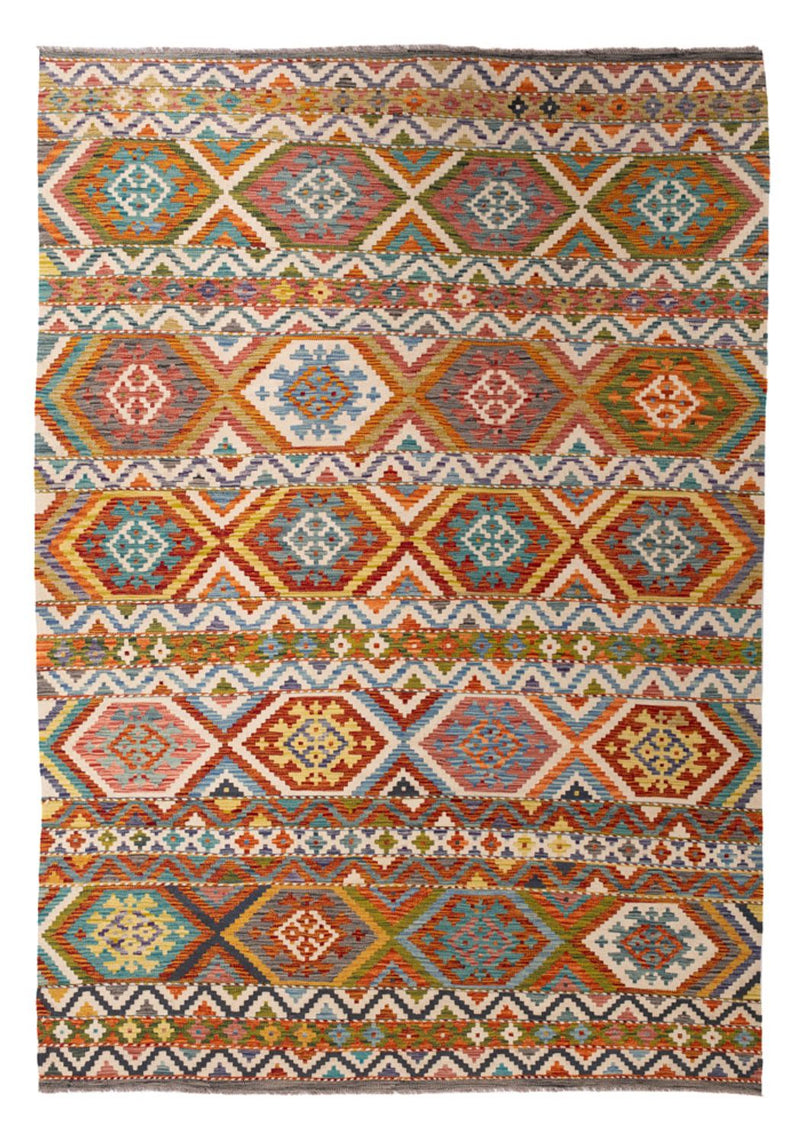 Kelim Teppich - Splash - 304 x 209 cm - mehrfarbig