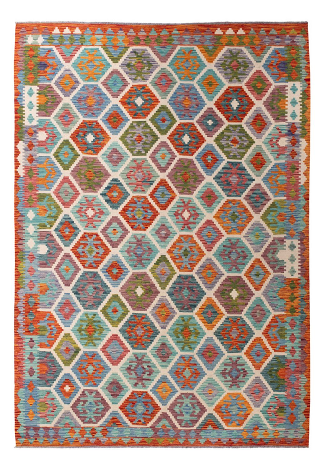 Kelim Teppich - Splash - 296 x 204 cm - mehrfarbig